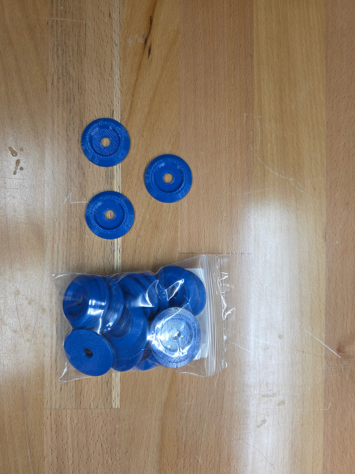 Racecar Body Bolt Washers - Blue