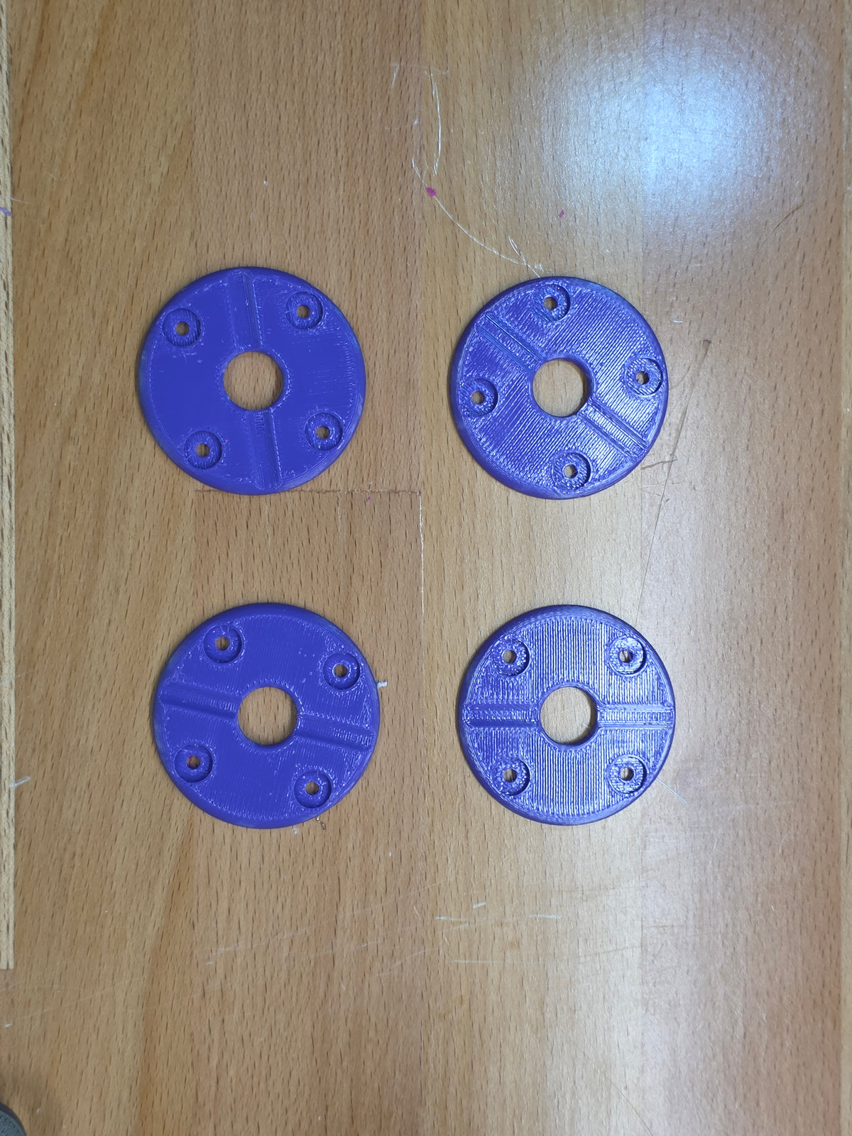 Large Hood Pin scuff pads with pin channel - Purple