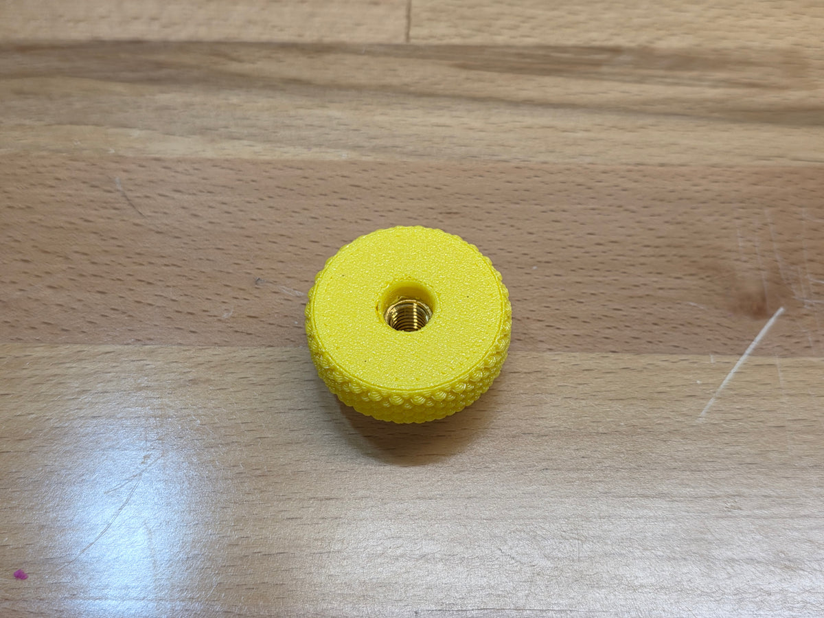 Air Cleaner Nut, for 1/4" Stud - Yellow