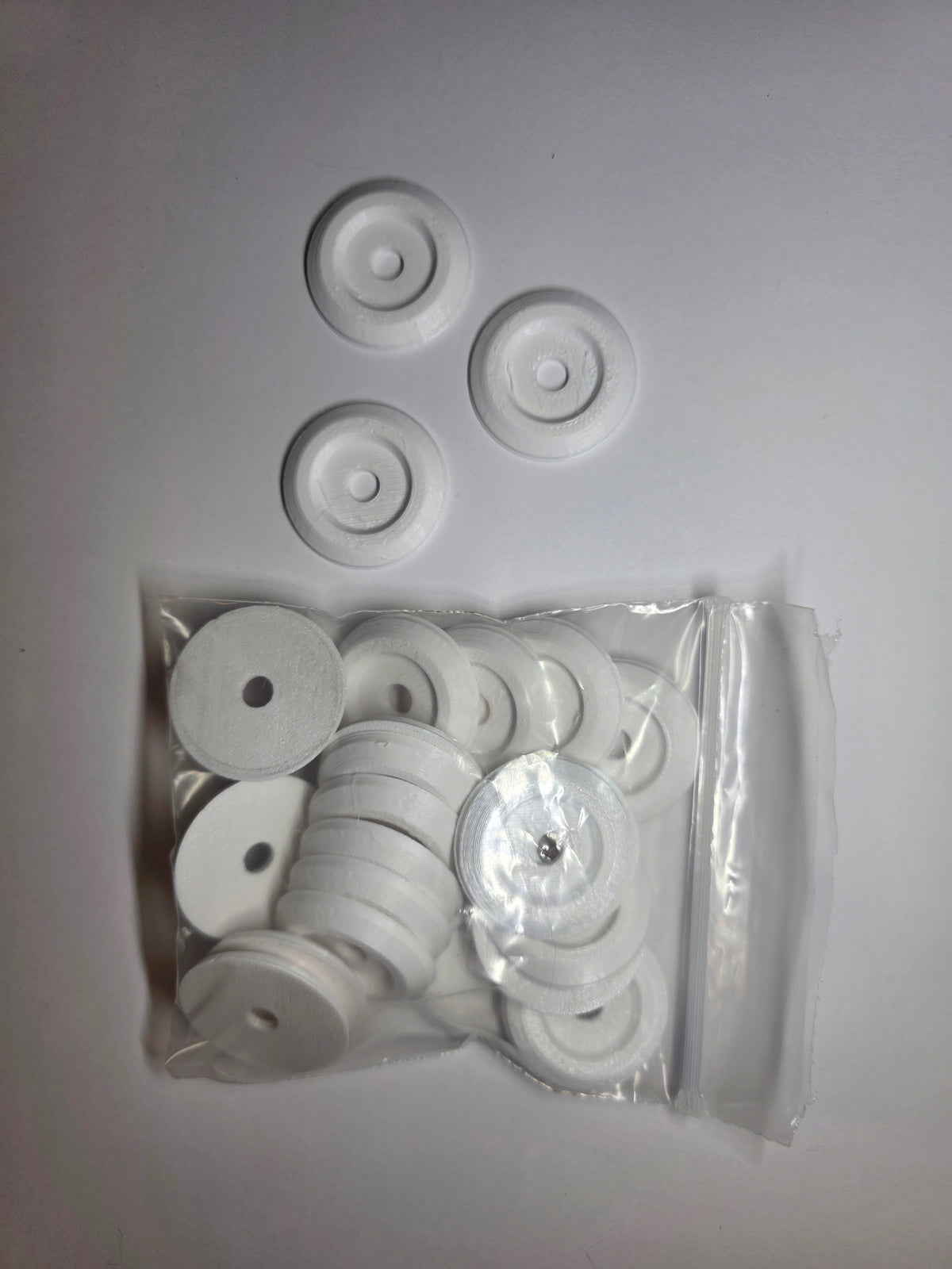 Racecar Body Bolt Washers - White