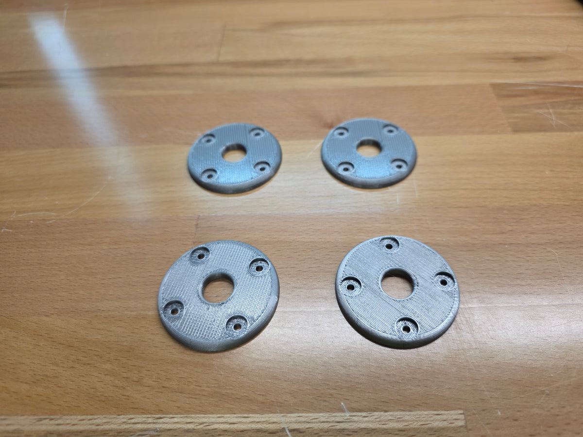 Hood Pin scuff pads - Metallic Silver