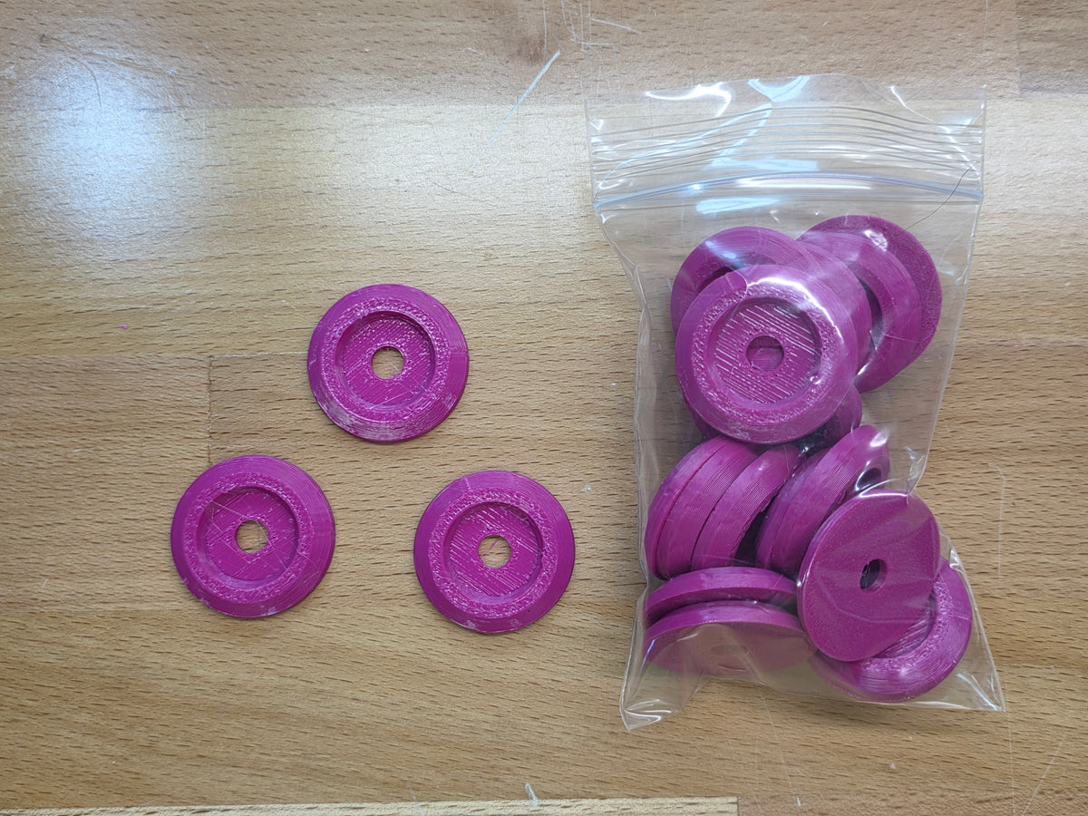 Racecar Body Bolt Washers - Magenta