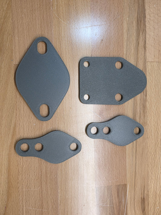 SBC Water Pump / Oil Pump / Thermostat Housing Block-Off Plates - Carbon Fiber Reinforced