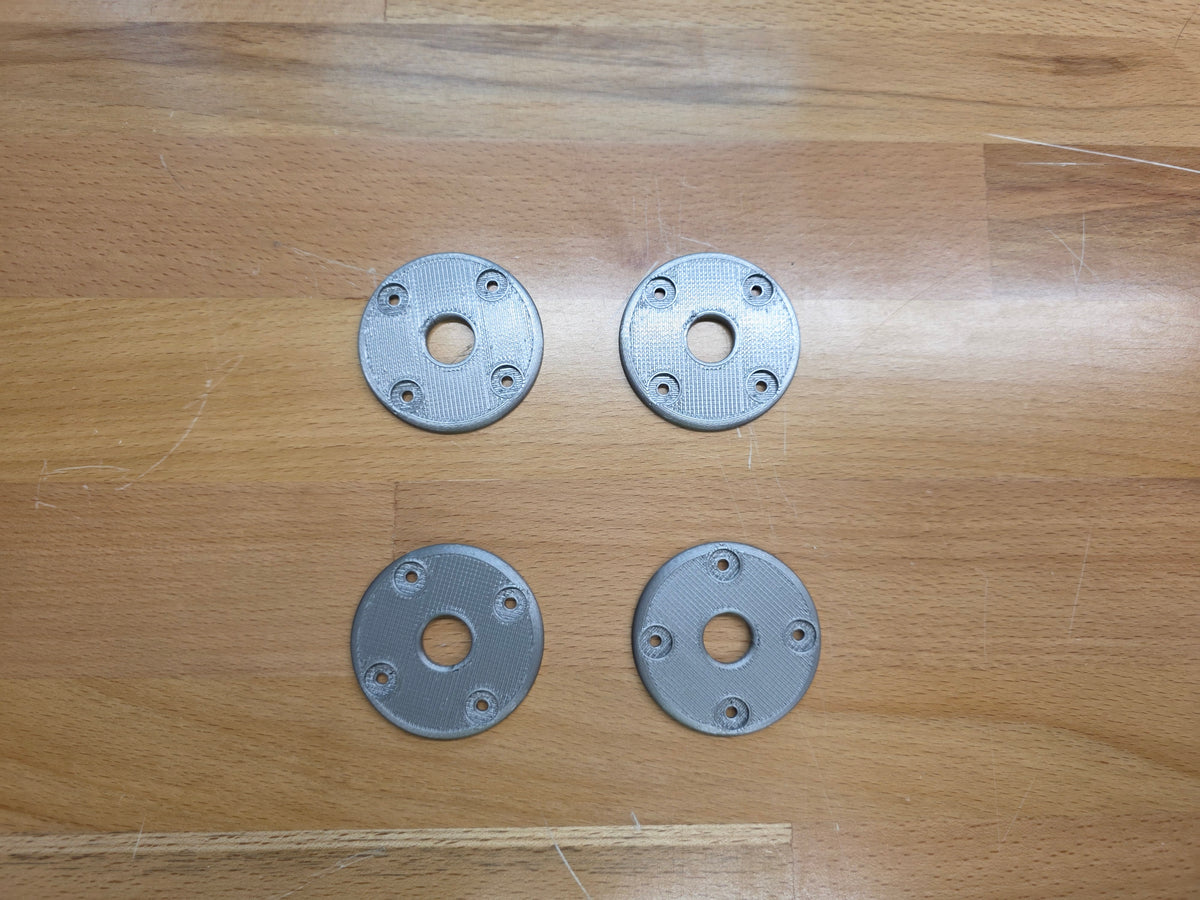 Hood Pin scuff pads -  Metallic Silver