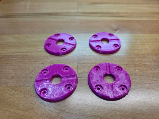 Large Hood Pin scuff pads with pin channel - Magenta